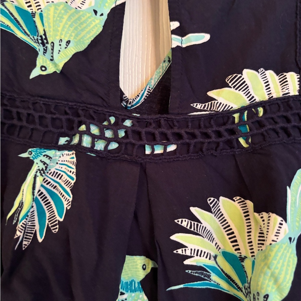 Crown & Ivy Green and Blue Long Sleeve Sundress - Picture 6 of 6
